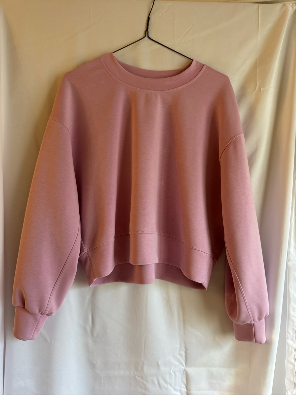 lululemon athletica Cropped Crewneck Sweatshirt in Dusty Pink